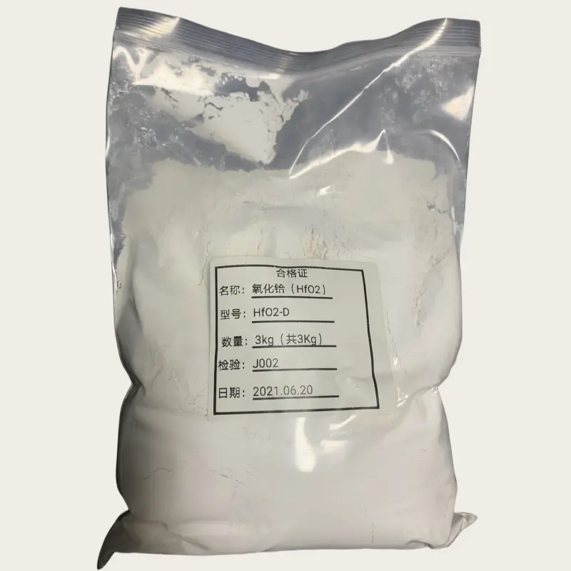 Hafnium Oxide HfO2 CAS 12055-23-1 For Hafnium Metal And Coating Materials